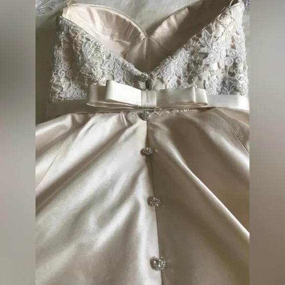 NEW Romona Keveza Wedding Dress & Accessories - Picture 4 of 8